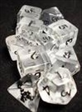 Ensemble de 7 d�s - Transparent Clair