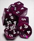 Ensemble de 7 d�s - Transparent Mauve