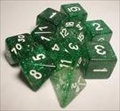 Ensemble de 7 d�s - Brillant Vert