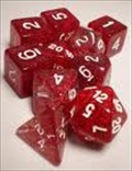 Ensemble de 7 d�s - Brillant Rouge
