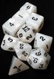 Ensemble de 7 d�s - Perl� Blanc cr�me