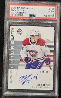 2019/20 SP Authentic Future Watch Auto RC #192 Nick Suzuki #/999 PSA 9