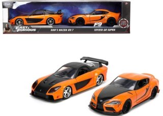Jada Fast & Furious Twin Pack - Hans Mazda RX-7 / Hans Toyota Supra 1/32