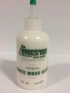 Evergreen Scale Models Adhesives Premium Select White Wood Glue 4 FL. OZ