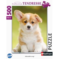 Nathan Puzzle - Adorable Corgi - 500 Pièces