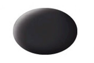 Revell Peinture Acrylique Aqua Color 18ml: Tar Black Mat / Noir Goudron Mat