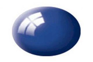 Revell Peinture Acrylique Aqua Color 18ml: Ultramarine-Blue Gloss / Bleu Moyen Brillant