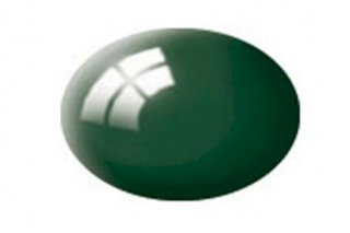 Revell Peinture Acrylique Aqua Color 18ml: Mossy Green Gloss / Vert Mousse Brillant