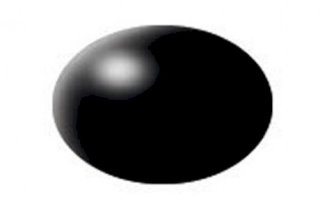 Revell Peinture Acrylique Aqua Color 18ml: Black Silk / Noir Satiné