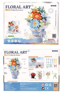 ROKR DIY Twilight Sky Bouquet 3D Puzzle (269 PCS)