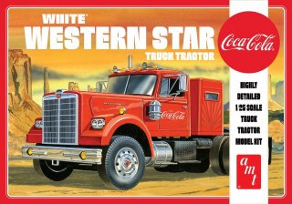 AMT White Western Star Coca-Cola Truck Tractor 1/25