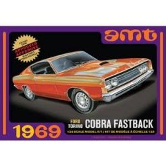 AMT 1969 Ford Torino Cobra Fastback Model Kit 1/25