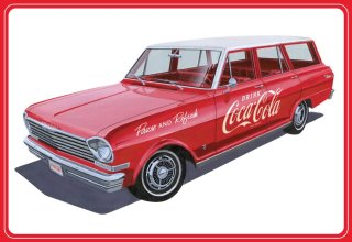 AMT 1963 Chevy II Nova Station Wagon - Coca-Cola 1/25
