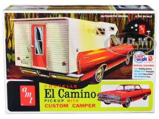 AMT - Chevelle El Camino Pickup With Custom Camper 1/25