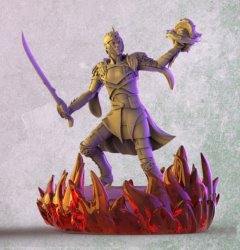 Sun Elves Swordmage - Male