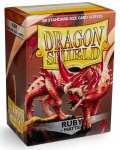 Dragon Shield Sleeves - 100 - Ruby Matte