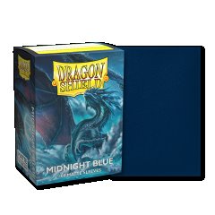 Dragon Shield Sleeves - 100 - Midnight Blue Matte