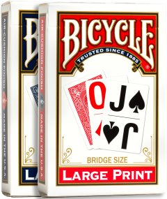 Bicycle Bridge Size Large Print rouge ou bleu