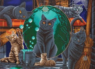 Crystal Art Kit - Magical Cats