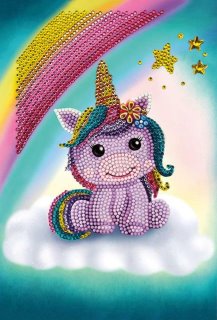 Crystal Art Kit - Notebook - Unicorn Smile