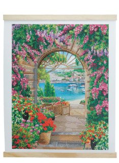 Crystal Art Scroll Kit Window To Paradise