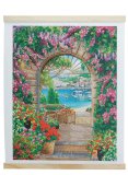 Crystal Art Scroll Kit Window To Paradise