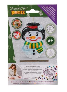 Crystal Art Buddies Diamond Painting Ornaments Kit Snowman