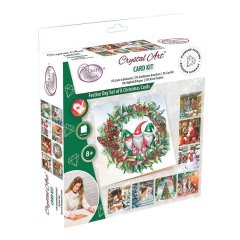 Craft Buddy - Crystal Art Kit - Set of 8 Christmas Cards