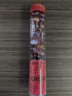 Glass Stones cristal rouge irisé