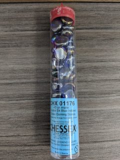 Glass Stones cristal bleu foncé irisé