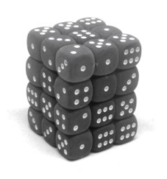 Brique de 36 d6 12mm givré fumée avec points blancs