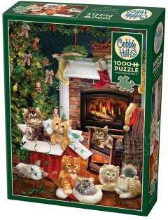 Cobble Hill Puzzle - 500 Pcs - Christmas Kittens