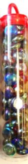 Glass Stones Iridized Mixed Colors (40)