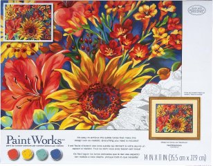 Paintworks - Tournesol sur Bleu