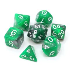 Poly Rpg Dice Set - Emerald Ore