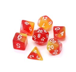 Poly Rpg Dice Set - Sunburst