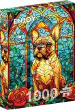 Enjoy - French Bulldog Stained Glass - 1000 PCS