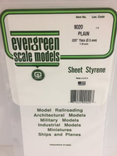 Evergreen Sheets Plain .20'Thick (0.5mm)
