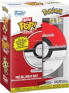 Funko Pop! - Bitty Pop Display - Pokemon - PokeBall Display Shelf - with Dragonite and Meowth