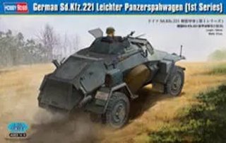 Hobby Boss - German Dd.KfZ.221 Leichter Panzerspahwagen 1st Series 1/35