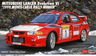 Hasegawa - Mitsubishi Lancer Evolution VI 1999 Monte-Carlo Rally Winner 1/24