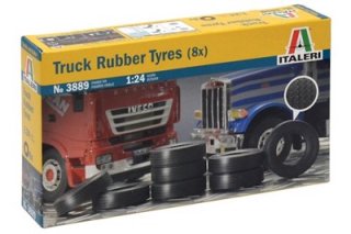 Italeri Truck Rubber Tyres (8X) 1/24