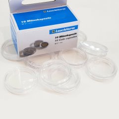 Boite De 10 Capsules Pour Monnaies 21 Mm
