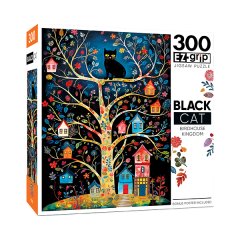 Master Pieces Puzzle EZ Grip Black Cat Birdhouse Kingdom 300 PCS