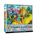 Master Pieces Puzzle Stained Glass Wizard Of Oz 500 PCS