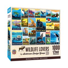 Master Pieces Puzzle Wildlife Lovers 1000 PCS
