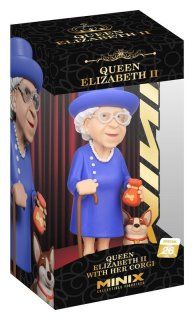 Minix Collectible Figurines Queen Elizabeth II & Corgi Special #26 (12cm)