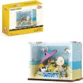 Puremind Snoopy Holiday Beach Wooden Mini Scene