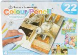 Royal & Langnickel Colour Pencil By Number Horse & Puppy Set