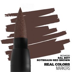 AK Interactive - Real Colors Marker - Ral 8017 Rotbraun-Red Brown 